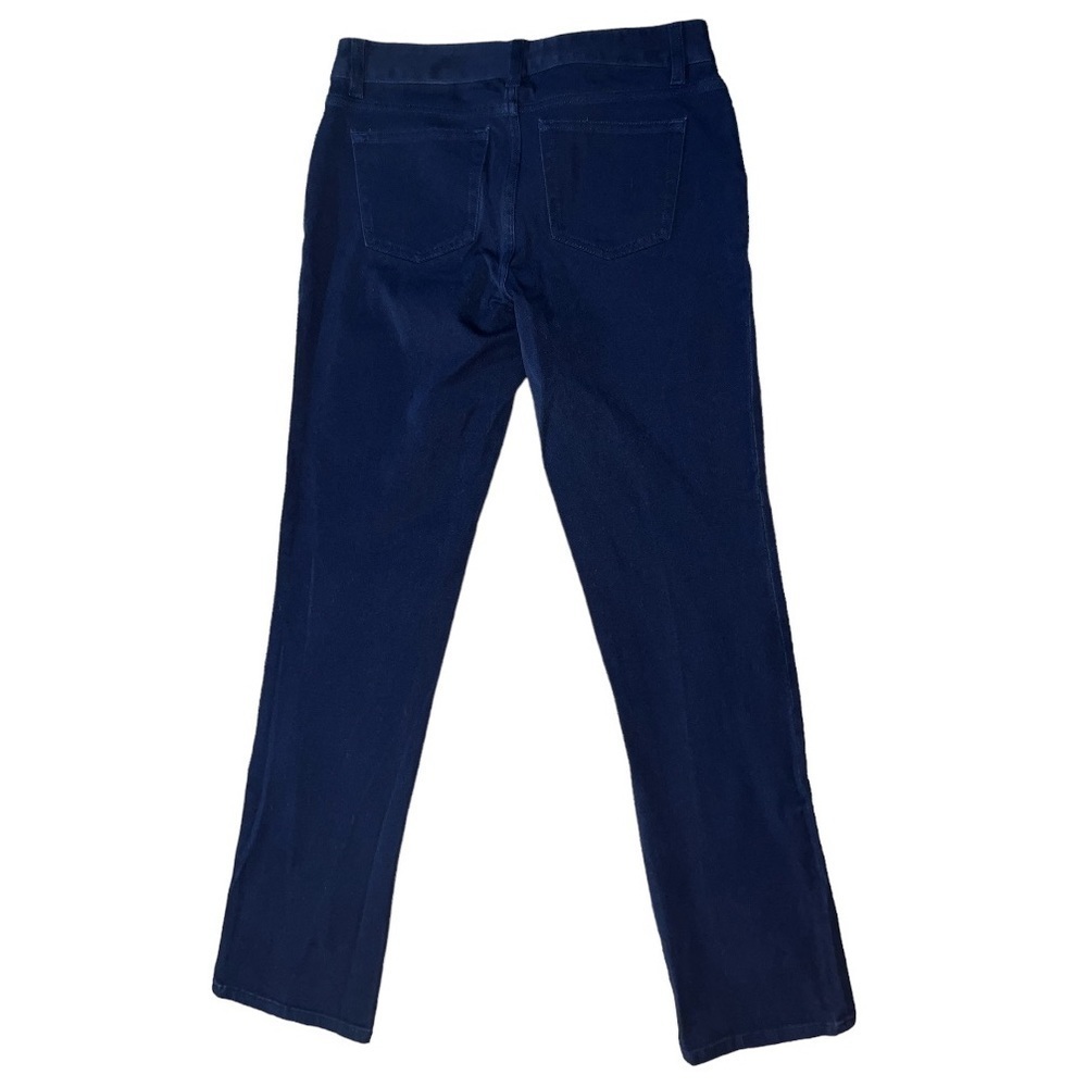 CHAPS Navy Blue Straight Leg Pants Size 4 Petite - Picture 2 of 3
